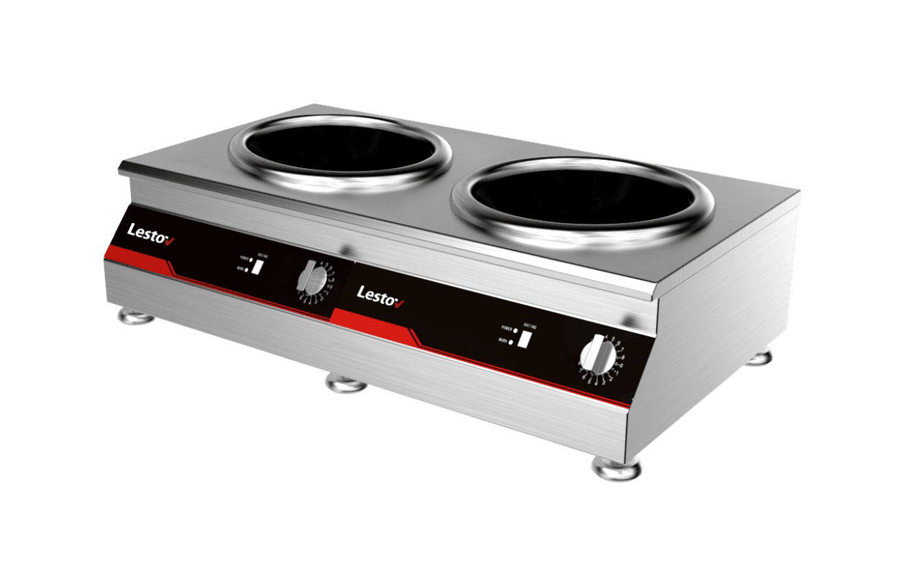 Dual Burner Countertop Concave Induction Cooker