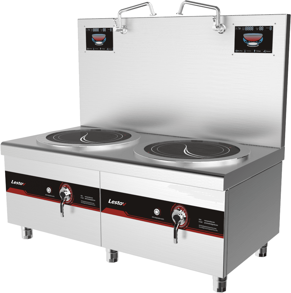 Dual Burner Flat-Top Commercial Range