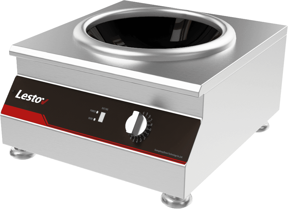 Countertop Concave Induction Wok Cooker